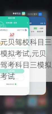 元贝驾校科目三模拟考试,元贝驾考科目三模拟考试