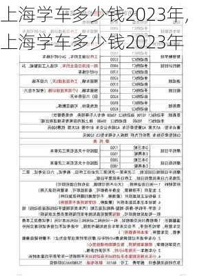 上海学车多少钱2023年,上海学车多少钱2023年