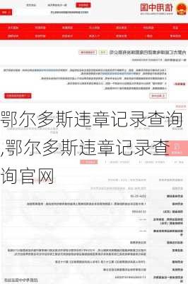 鄂尔多斯违章记录查询,鄂尔多斯违章记录查询官网