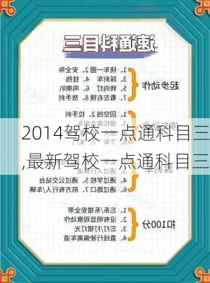 2014驾校一点通科目三,最新驾校一点通科目三