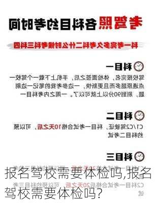 报名驾校需要体检吗,报名驾校需要体检吗?