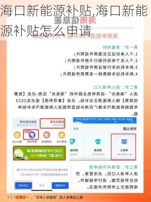 海口新能源补贴,海口新能源补贴怎么申请